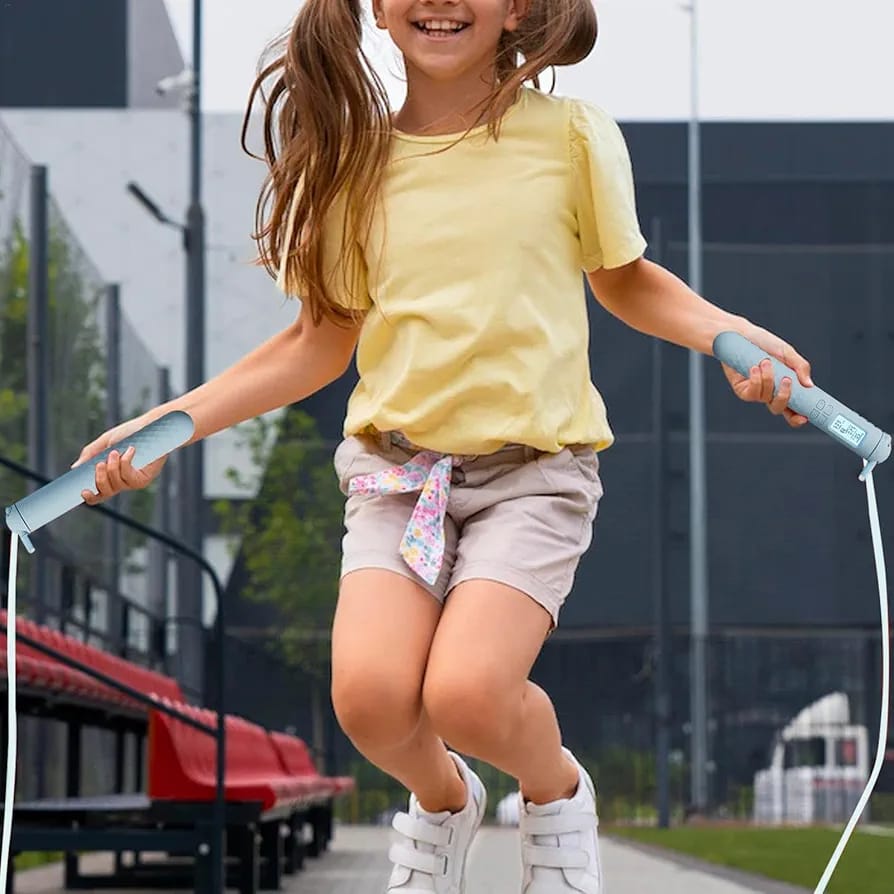 Vista 2 de Cuerda para Saltar con Contador Digital - COLOR: Rosado